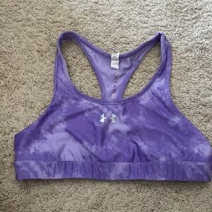 Purple Tie-Dye Under Armour Sports Bra